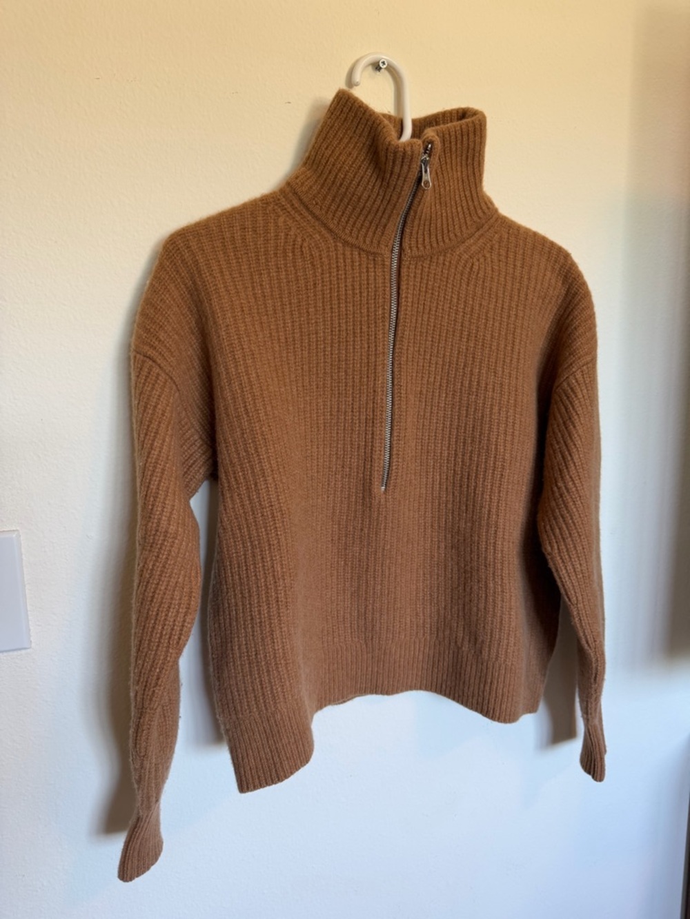 Everlane half zip merino sweater